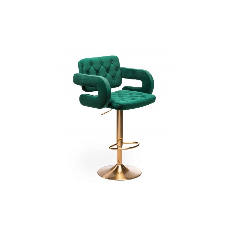 Barová stolička Melisa Gold Velur Green  Kategórie