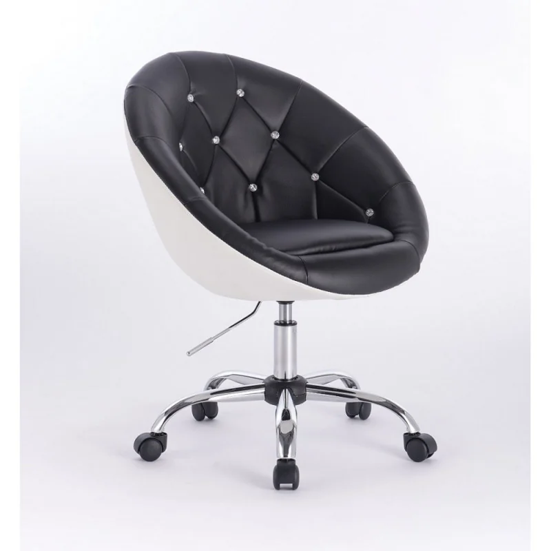 Kreslo Elegance Black-White Krystal Kategórie