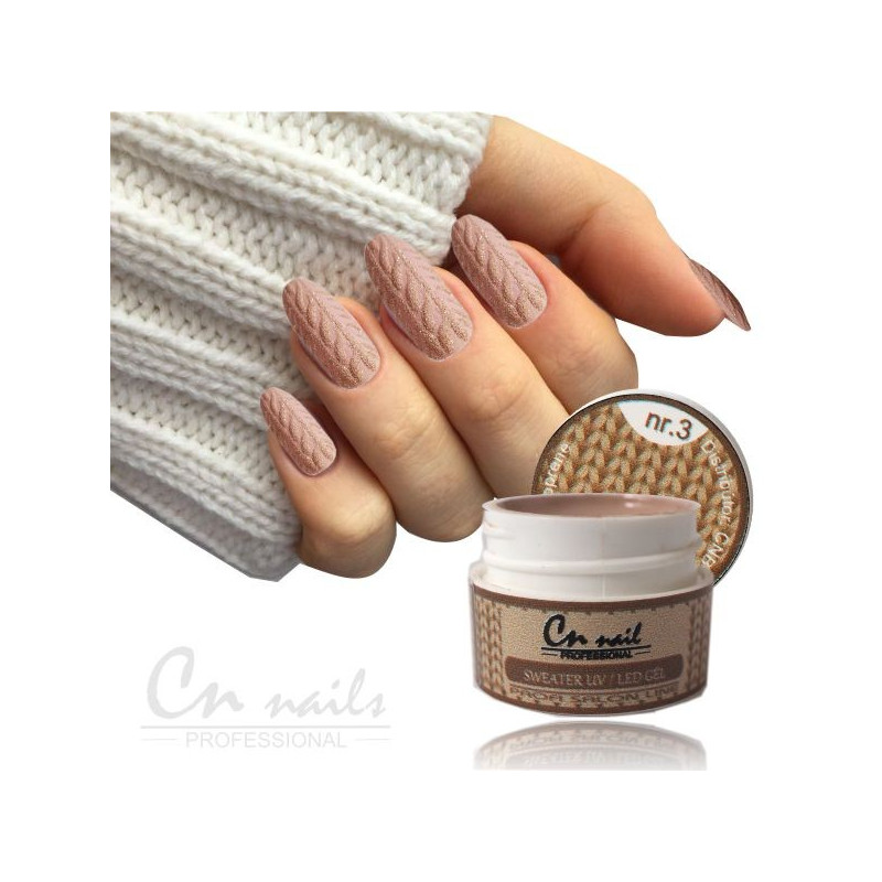 3. Sweater uv/led gél kašmír LIGHT BROWN Kategórie 3. Sweater uv/led gél kašmír LIGHT BROWN Kategórie