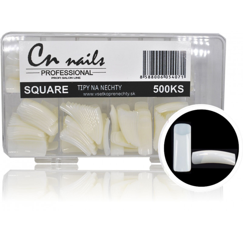 Tipy SQUERE 500ks natur Tipy Squere Tipy SQUERE 500ks natur Tipy Squere