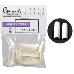 Biele tipy č.10 CN nails  Biele tipy