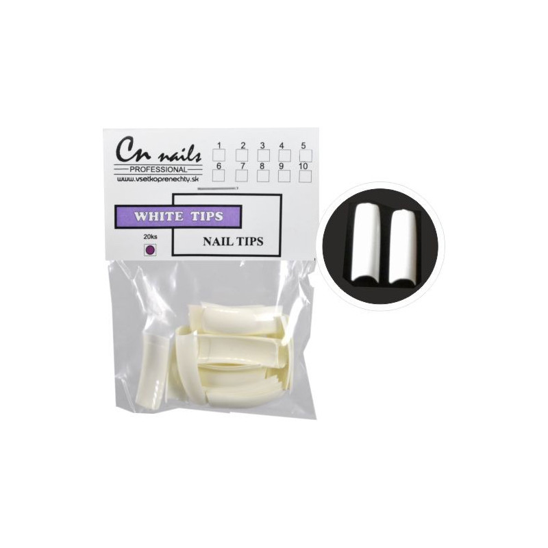 Biele tipy č.10 CN nails Biele tipy Biele tipy č.10 CN nails Biele tipy
