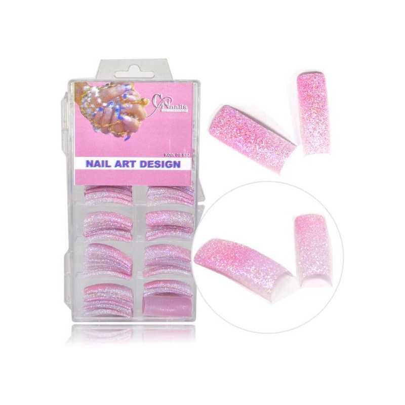 Farebné tipy - tmavo ružové glitrové   Farebné tipy