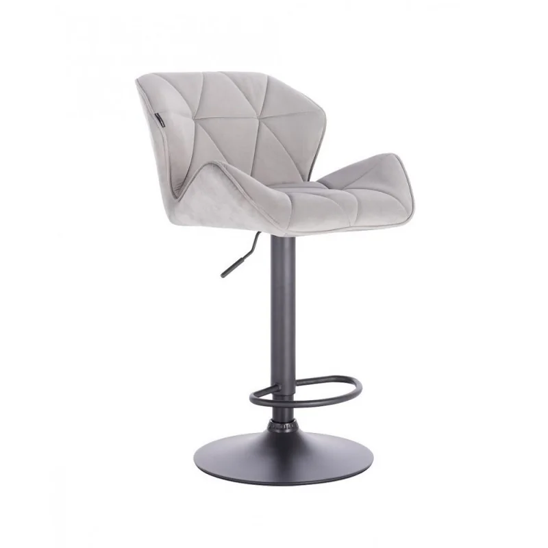 Barová stolička Detail Velur Silver Mat Kategórie