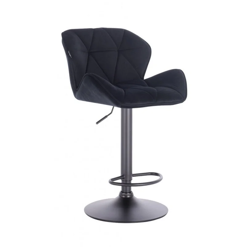Barová stolička Detail Velur Black Mat Kategórie