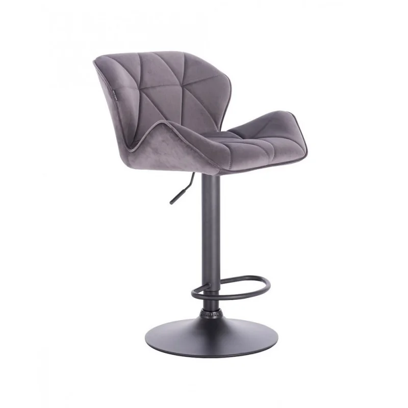 Barová stolička Detail Velur Grafit Mat Kategórie