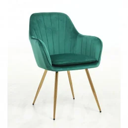 Kreslo Vanes velur Green Stoličky, lavičky do čakárne