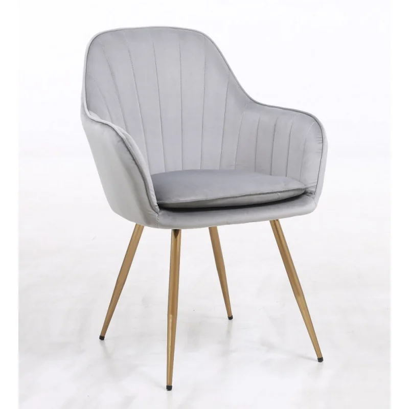 Kreslo Vanes velur Silver Stoličky, lavičky do čakárne