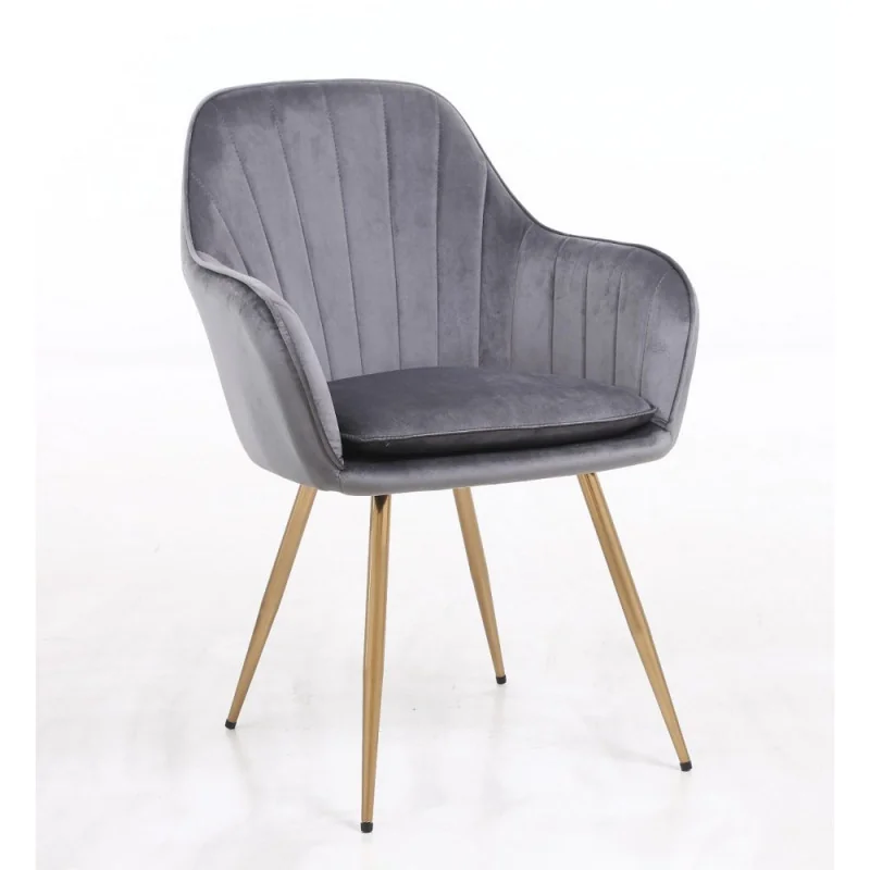 Kreslo Vanes velur Grafit Stoličky, lavičky do čakárne