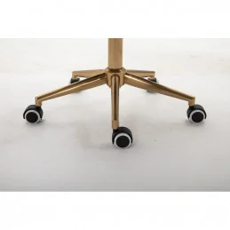 Kozmetická stolička Melisa II. velur Green Kozmetické stoličky