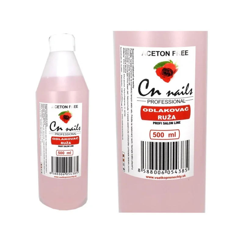 Odlakovač na nechty Ruža 500ml CN nails Odlakovače na nechty Odlakovač na nechty Ruža 500ml CN nails Odlakovače na nechty