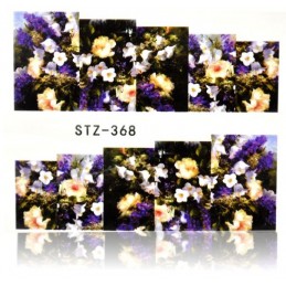 STZ 368 Flowers design  Vodové nálepky - Flowers
