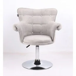 Kreslo Laura Velur Silver Stoličky, lavičky do čakárne