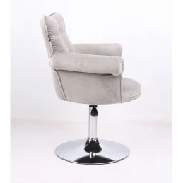 Kreslo Laura Velur Silver Stoličky, lavičky do čakárne