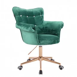 Kreslo Laura Gold Velur Green Kategórie
