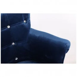 Kreslo Laura Velur Gold Čierne More