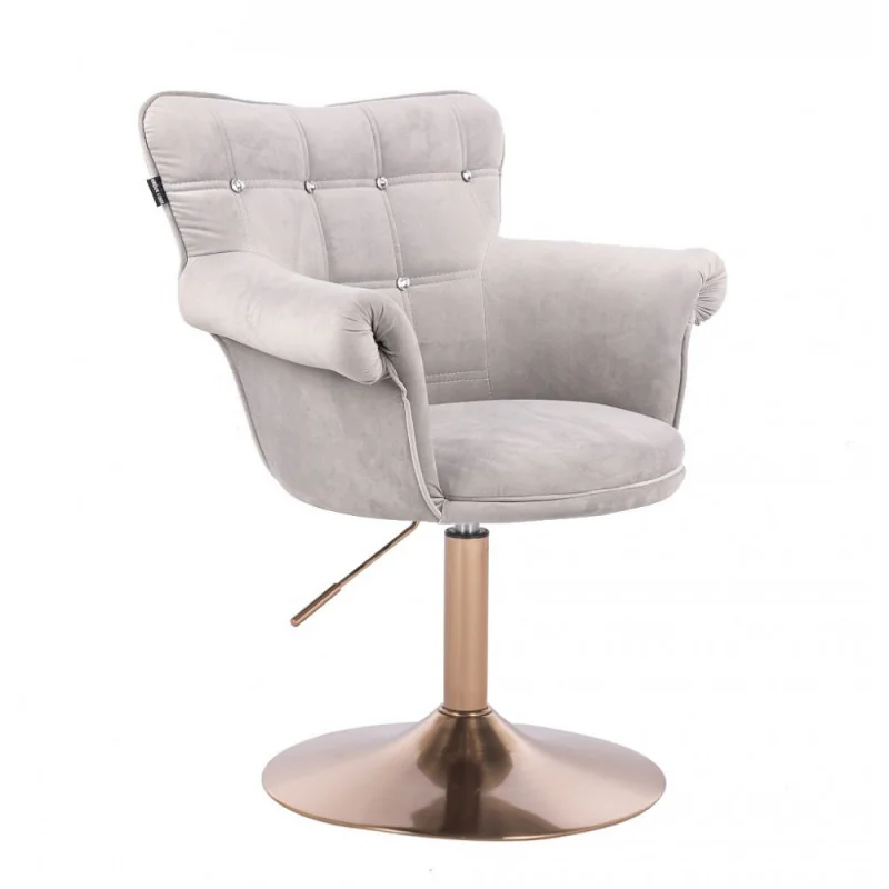 Kreslo Laura Velur Gold Silver