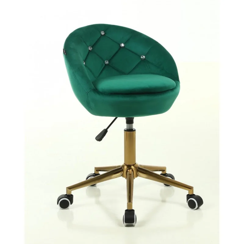 Stolička Caramela Velur Gold Green Kategórie