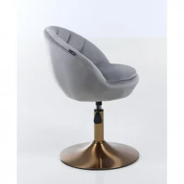 Kreslo Caramela Velur Gold Silver Stoličky, lavičky do čakárne