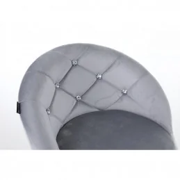 Kreslo Caramela Velur Gold Silver Stoličky, lavičky do čakárne