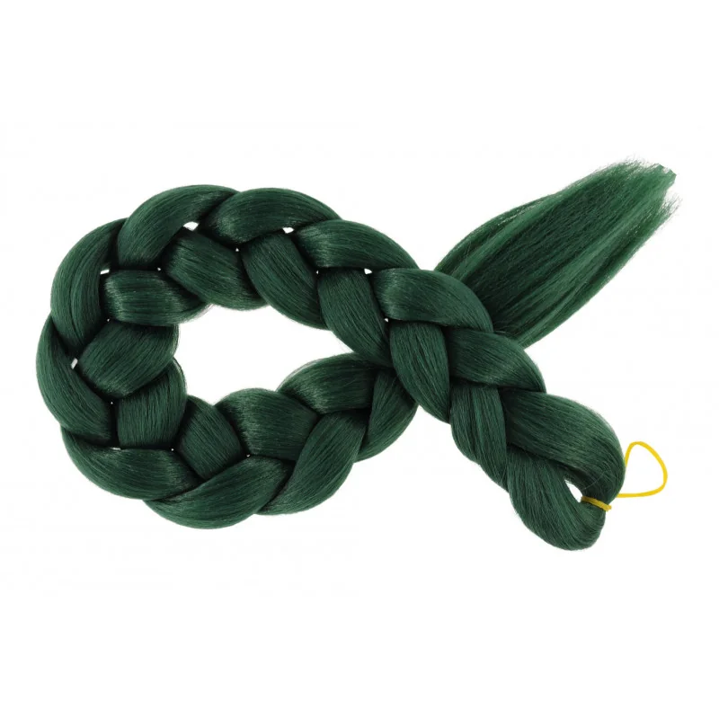 Kanekalon Tmavo Zeleny Kanekalon jednofarebný