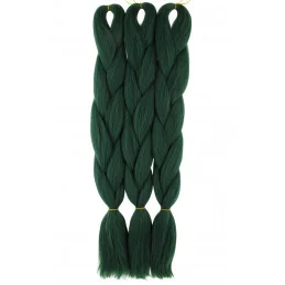 Kanekalon Tmavo Zeleny Kanekalon jednofarebný