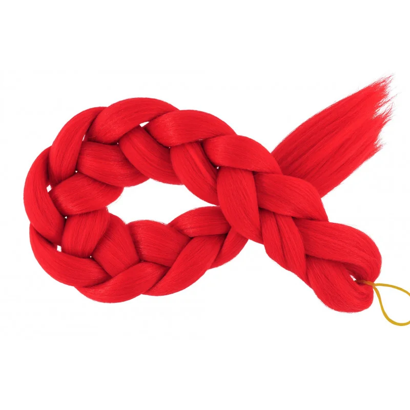 Kanekalon Červeny Neon Kanekalon jednofarebný