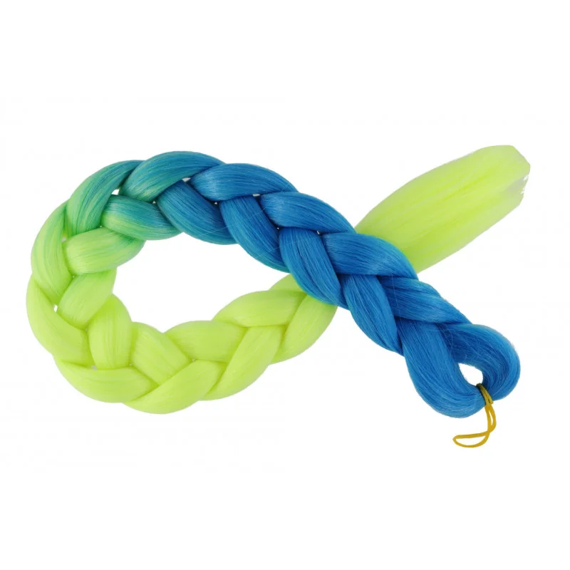 Kanekalon Sky blue - Žlta pastel Kanekalon dvojfarebný