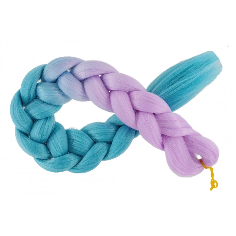 Kanekalon Lila - Tyrkysova Kanekalon dvojfarebný