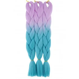 Kanekalon Lila - Tyrkysova Kanekalon dvojfarebný