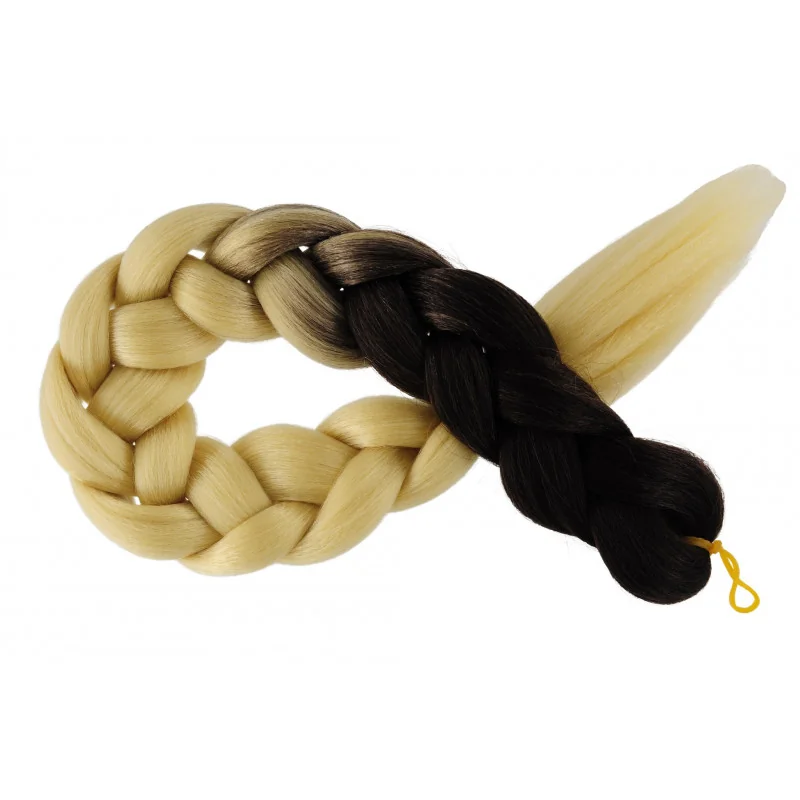 Kanekalon Tmavo hneda - Blond Kanekalon dvojfarebný