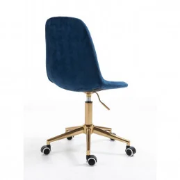 Kozmetická stolička Laura Velur Čierne more