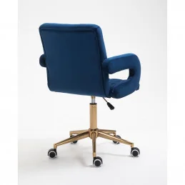 Kozmetická stolička Jasmina Velur Čierne More Kreslá, stoličky