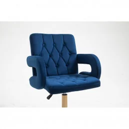 Kozmetická stolička Jasmina Velur Čierne More Kreslá, stoličky