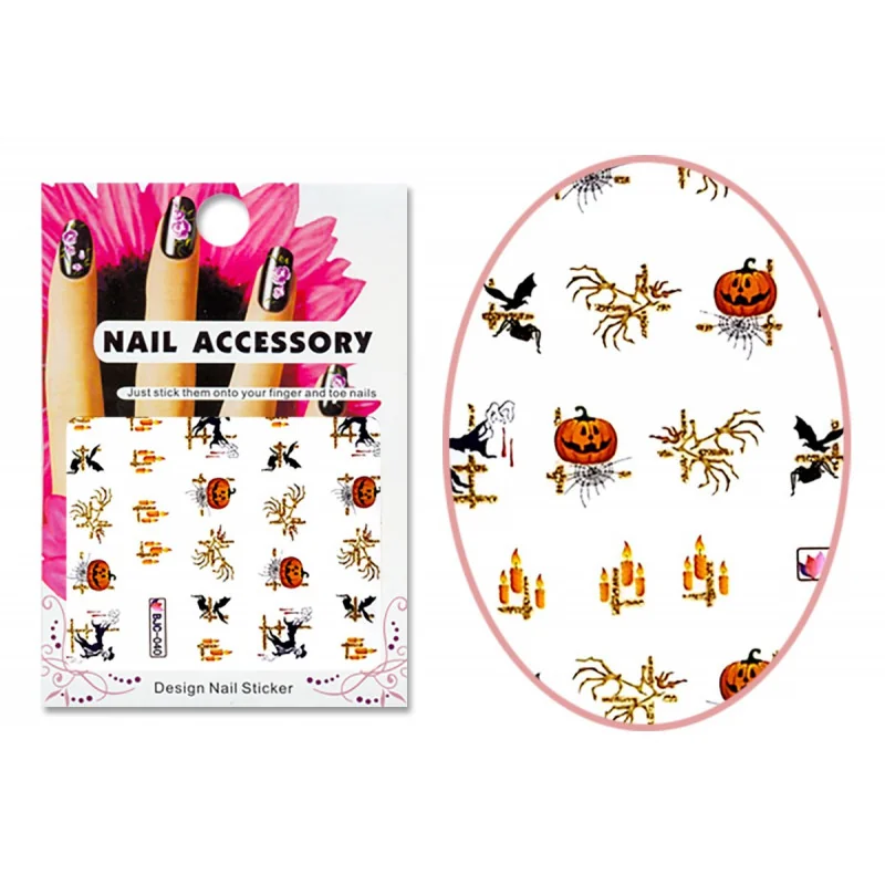 NR. BJC040 Halloween nálepky na nechty Kategórie