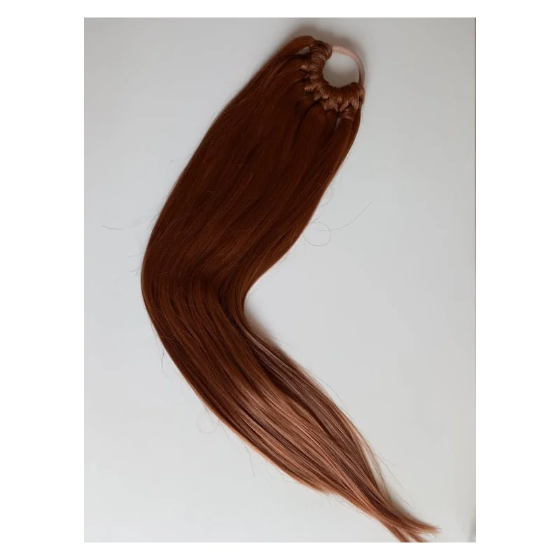 Dámsky cop z kanekalonu - orieškovo hnedy Kanekalon copíky, copy