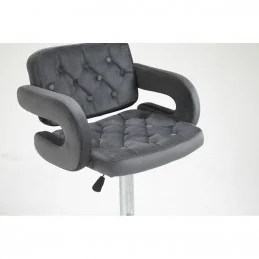 Barová stolička Melisa Velur Grafit Kategórie