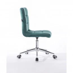 Kozmetická stolička Lili Velur Green Kreslá, stoličky