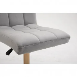 Kozmetická stolička Lili Gold Velur Silver Kreslá, stoličky