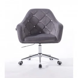 Kreslo Prestige Velur Grafit Krystal Kreslá, stoličky