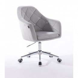Kreslo Prestige Velur Silver Krystal  Kreslá, stoličky