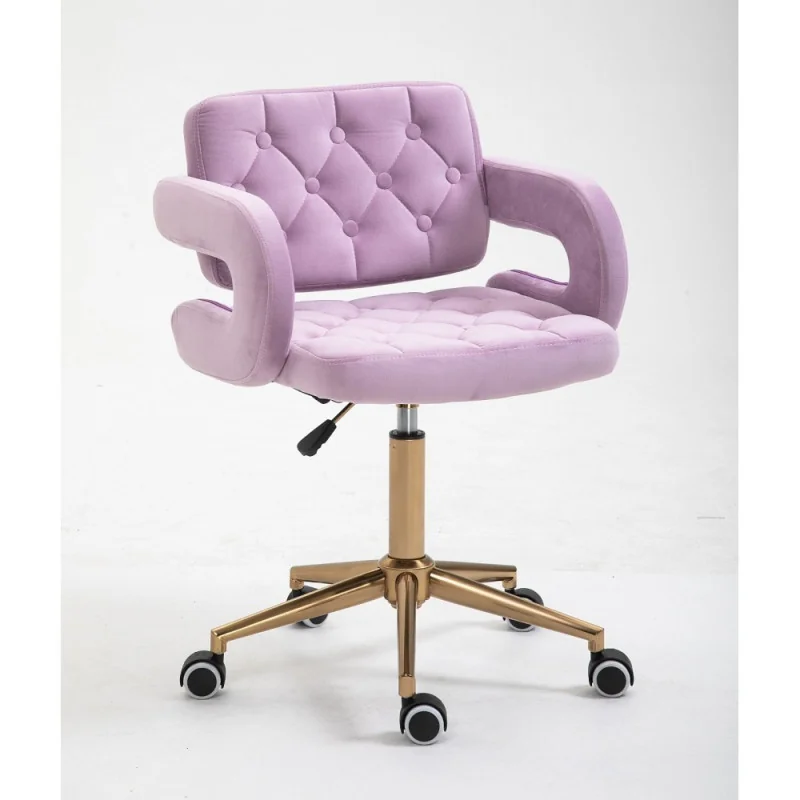 Kozmetická stolička Melisa velur Gold Vres Kozmetické stoličky