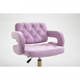 Kozmetická stolička Melisa velur Gold Vres Kozmetické stoličky