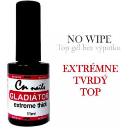 Gladiátor TOP gél NO WIPE 11ml CN nails Ukončovacie, vrchné gély