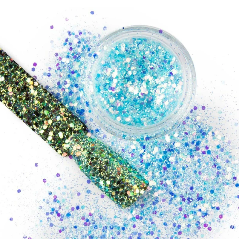 Illusion nail glitter Aquamarine nr.6 Illusion nail glitter