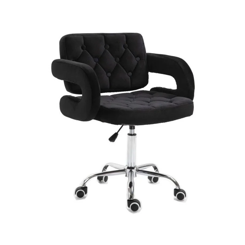 Kozmetická stolička Melisa velur Black