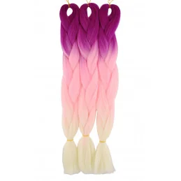 Kanekalon Fuksia neon - baby pink - perlova blond Kategórie