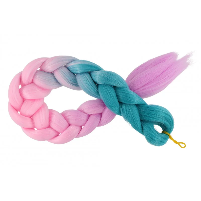 Kanekalon Tyrkysova - baby pink - lila Kanekalon trojfarebný