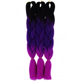 Kanekalon Čierna - fialova neon - fuksia neon Kategórie