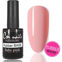 Rubber base Baby Pink 10ml  IQ gél 2v1 Color gél + Gél lak